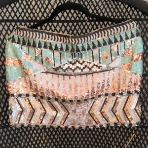Sequin mini skirt